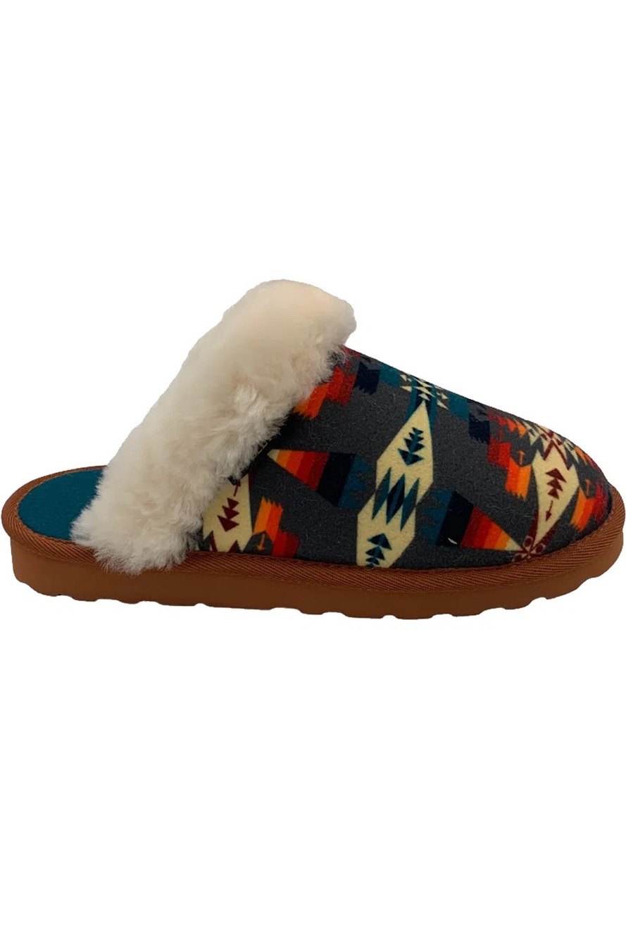 Pendleton Women's Suede Scuff Slippers Tucson Gray - Medium